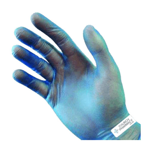 Vinyl Powder Free Blue Gloves Pack of 100	