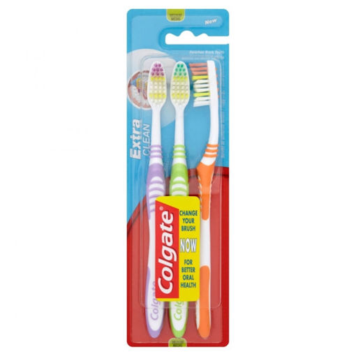 Colgate Extra Clean Medium Toothbrush - Pack of 3
