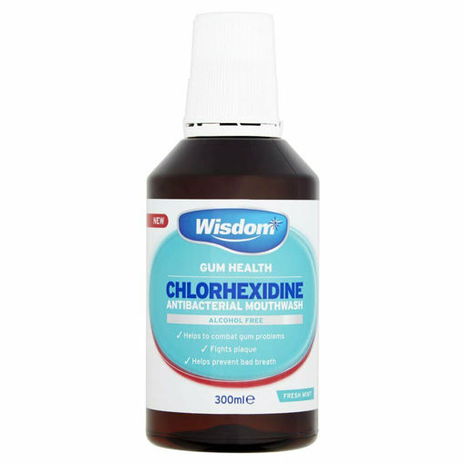 Wisdom Chlorhexidine Alcohol Free Mint Mouthwash 300ml - Pack of 1