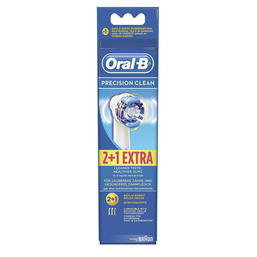 Oral-B Precision Clean Replacement Electric Toothbrush Head - Pack of 2 + 1 Extra