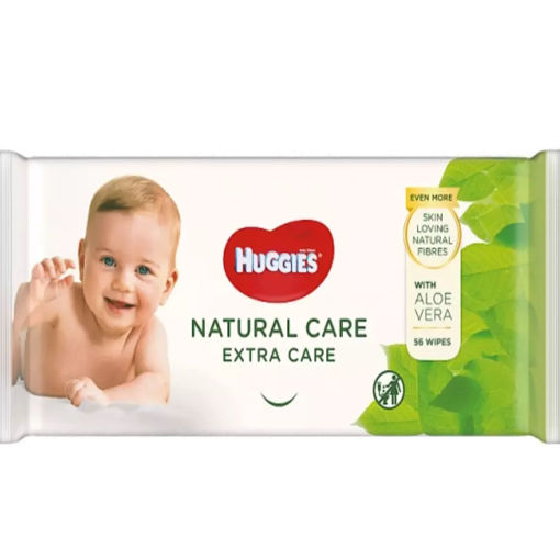 Huggies Extra Care Natural Care Baby Wipes (x 56) - Pack of 1