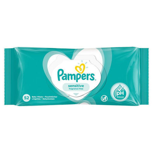 Pampers Sensitive Wipes (x 52) - Pack of 1