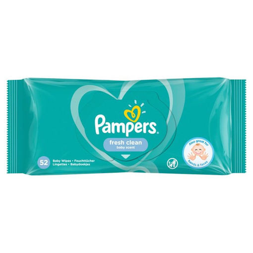 Pampers Fresh Clean Wipes (x 52) - Pack of 1