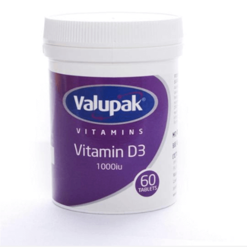 Valupak Vitamin D3 1000 IU Tablets (x 60) - Pack of 1