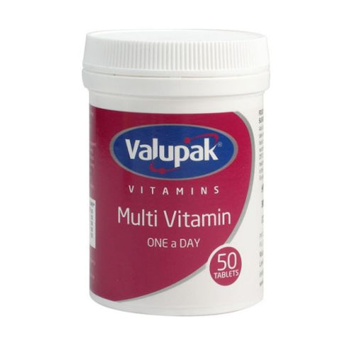 Valupak Multi Vitamin One-A-Day Tablets (x 50) - Pack of 1