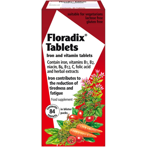 Floradix Iron & Vitamin Tablets (x 84) - Pack of 1