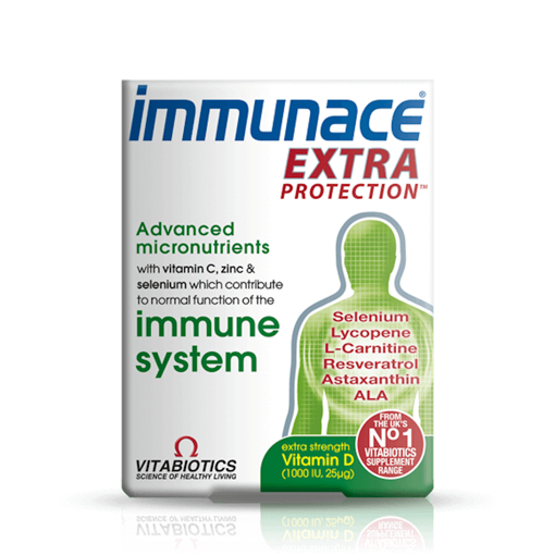 Vitabiotics Immunace Extra Protection Tablets (x 30) - Pack of 1