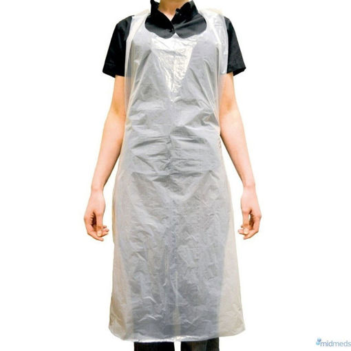 White Disposable Aprons on a Roll (27 x 46 Inch) - Pack of 200