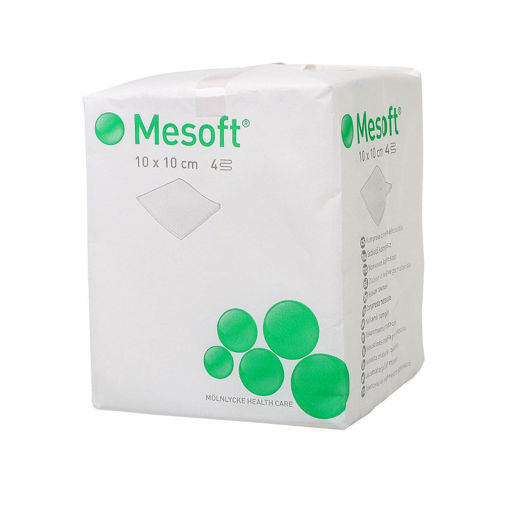 Mesoft Non-Woven Non-Sterile Swabs (10cm x 10cm) - Pack of 100