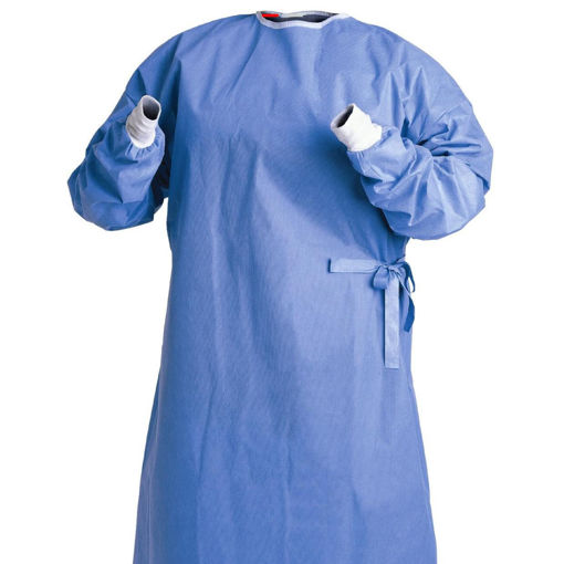 Blue Medium Disposable Isolation Gown - Single Pack of 1