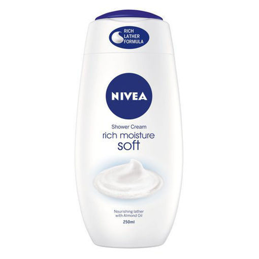 Nivea Shower Cream Gel Creme Soft 250ml - Pack of 1